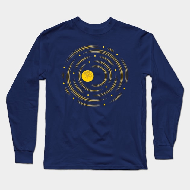 Dream Of Moon And Stars Long Sleeve T-Shirt by Boriana Giormova